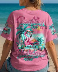 SANDY TOES SUNKISSED NOSE FLAMINGO ALL OVER PRINT - TYTD1204251