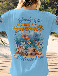 SANDY FEET AND SEASHELLS ALL OVER PRINT - TYHI1403242