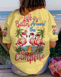 LIFE IS BETTER AROUND THE CAMPFIRE FLAMIGOS ALL OVER PRINT - TYTD1204241