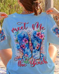 MEET ME AT THE BEACH FLIP FLOPS ALL OVER PRINT - TYHI1504242