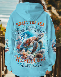 SMELL THE SEA FEEL THE BREEZE TURTLE ALL OVER PRINT - TYTD2611241