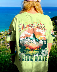 ALWAYS TAKE THE SCENIC ROUTE ALL OVER PRINT - TYTD2903241