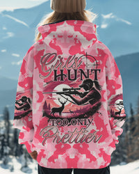 GIRLS HUNT TOO ONLY PRETTIER CAMO ALL OVER PRINT - TYTD0411241