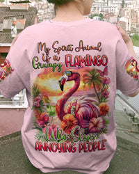 MEIN SEELENTIER IST EIN GRUMMELIGER FLAMINGO – ÜBERALL BEDRUCKT – TYHI1004241