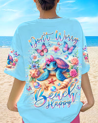 DON'T WORRY BEACH HAPPY TURTLE ALL OVER PRINT - YHKD2304242