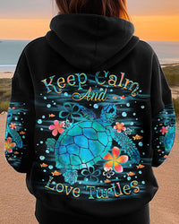 KEEP CALM AND LOVE TURTLES ALL OVER PRINT - YHKD3101241