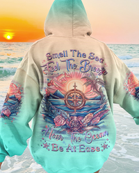 SMELL THE SEA FEEL THE BREEZE COMPASS ALL OVER PRINT - YHLH19092303