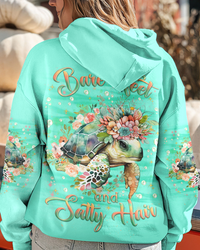 BARE FEET AND SALTY HAIR TURTLE ALL OVER PRINT - YHLH2209231