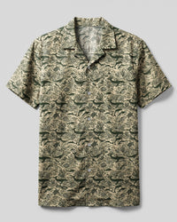 VINTAGE OCEAN TAPESTRY CAMP SHIRT - TYQY0708264