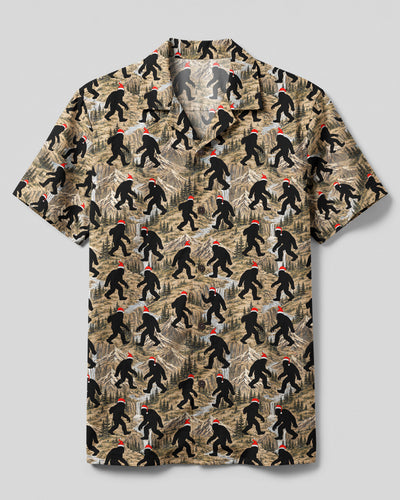 SANTA BIGFOOT MOUNTAIN CHRISTMAS CAMP SHIRT - TYQY1410262