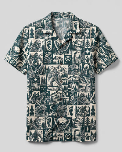 DARK CRYPTID PATCHWORK CAMP SHIRT - TYQY2509266