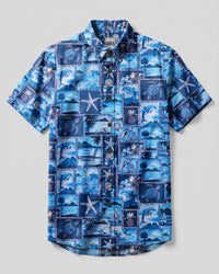 ISLAND OCEAN BUTTON-DOWN COLLAR SHIRT - TYQY2907264