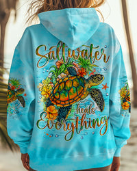 SALTWATER HEALS EVERYTHING TURTLE ALL OVER PRINT - TYQY1208244
