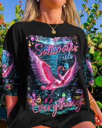 SALTWATER HEALS EVERYTHING FLAMINGO ALL OVER PRINT - TY1902241