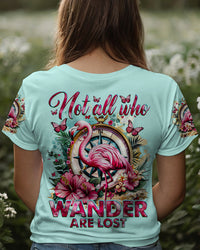 NOT ALL WHO WANDER ARE LOST FLAMINGO ALL OVER PRINT - TY1004244