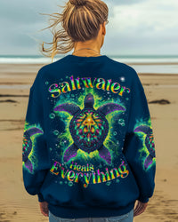 SALTWATER HEALS EVERYTHING TURTLE ALL OVER PRINT - TYQY0601254