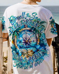 SMELL THE SEA FEEL THE BREEZE COMPASS ALL OVER PRINT - TY1503241