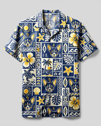ALOHA CHIHUAHUA DOG PATCHWORK CAMP SHIRT - TLNT1408262