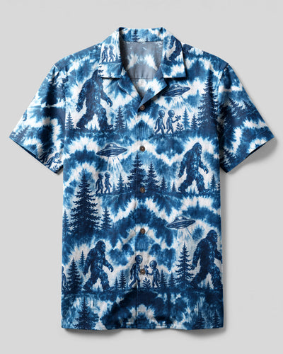 BIGFOOT & ALIEN INDIGO WILDERNESS CAMP SHIRT - TLNT2207265