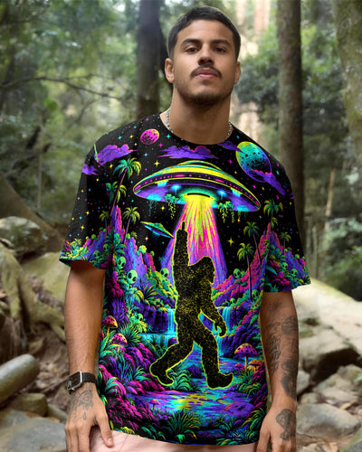NEON BIGFOOT ALIEN UFO ALL OVER PRINT - TLNT0310264