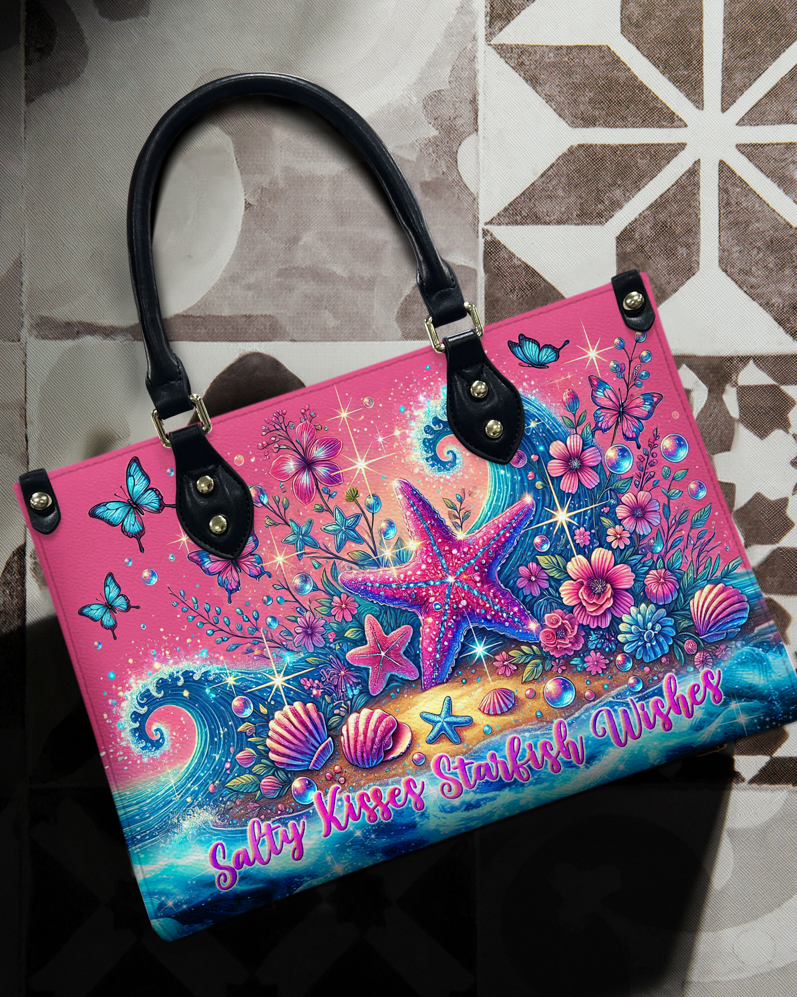 SALTY KISSES STARFISH WISHES LEATHER HANDBAG - TLTW0407243