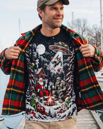 BIGFOOT COSMIC CHRISTMAS ENCOUNTER ALL OVER PRINT - TLNO0610261