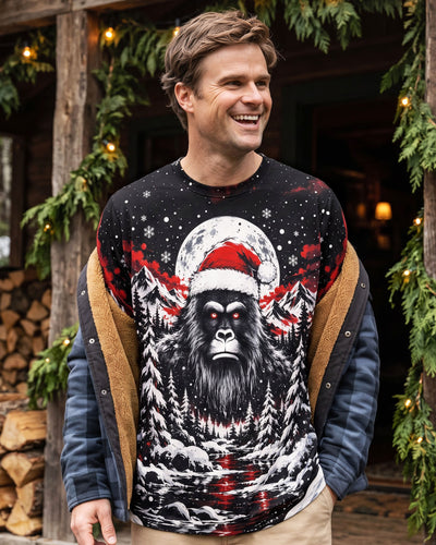 GORILLA SANTA WINTER FOREST CHRISTMAS ALL OVER PRINT - TLNO0610262