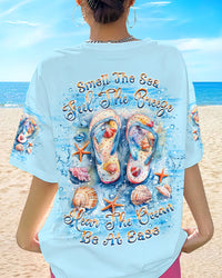 SMELL THE SEA FEEL THE BREEZE FLIP FLOPS ALL OVER PRINT - YHKD2204242