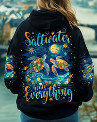 SALTWATER HEALS EVERYTHING TURTLE ALL OVER PRINT  - TLNO0410242