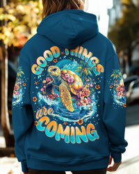 GOOD THINGS ARE COMING TURTLE ALL OVER PRINT - TYTM0912244