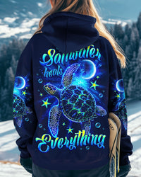 SALTWATER HEALS EVERYTHING TURTLE ALL OVER PRINT - TLNO0412244