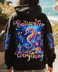 SALTWATER HEALS EVERYTHING SEAHORSE ALL OVER PRINT - TYTM1812242