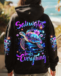 SALTWATER HEALS EVERYTHING TURTLE ALL OVER PRINT - TYTM0302253
