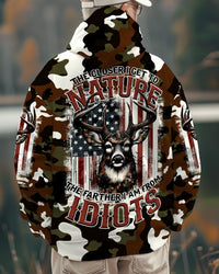 THE CLOSER I GET TO NATURE DEER CAMO ALL OVER PRINT - TYTM0811241
