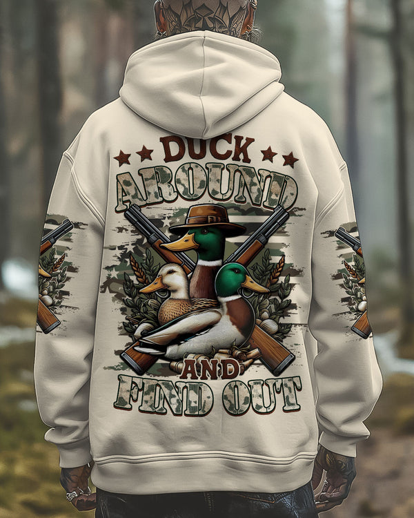 DUCK AROUND AND FIND OUT HUNTING ALL OVER PRINT - TYTM1611243