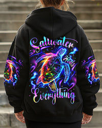 SALTWATER HEALS EVERYTHING SEA TURTLE ALL OVER PRINT - TYTM0612241