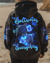 SALTWATER HEALS EVERYTHING TURTLE ALL OVER PRINT - TYTM0402253
