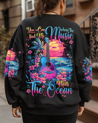 FIND ME WHERE THE MUSIC MEETS THE OCEAN ALL OVER PRINT - TYTM0212242