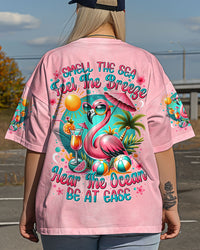 SMELL THE SEA FEEL THE BREEZE FLAMINGO ALL OVER PRINT - TYTM1104252