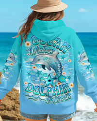OCEAN WISHES DOLPHIN KISSES ALL OVER PRINT - TLNO2508252