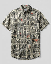 BIGFOOT ALOHA BUTTON-DOWN COLLAR SHIRT - RITD2206263