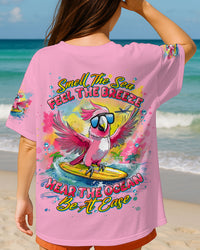 SMELL THE SEA FEEL THE BREEZE PARROT ALL OVER PRINT - TLNT2905251