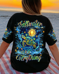 SALTWATER HEALS EVERYTHING TURTLE ALL OVER PRINT - TLNZ2604251