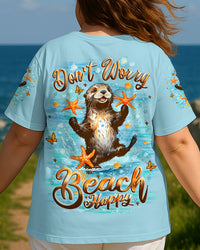 DON'T WORRY BEACH HAPPY SEA OTTER ALL OVER PRINT - YHLT3006252