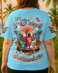 IT'S 5 O'CLOCK SOMEWHERE PARROT ALL OVER PRINT - YHHG1407251