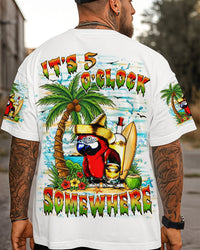 IT'S 5 O'CLOCK SOMEWHERE PARROT ALL OVER PRINT - YHHN0807254