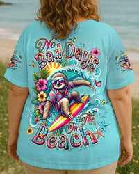 NO BAD DAYS ON THE BEACH SLOTH ALL OVER PRINT - YHDU0807253