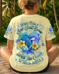 SOME GIRLS ARE JUST BORN DOLPHIN ALL OVER PRINT - YHHG1607252
