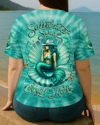SALTWATER SOUL COWGIRL HEART MERMAID ALL OVER PRINT - YHLT0805254