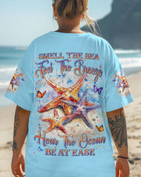 SMELL THE SEA FEEL THE BREEZE STARFISH ALL OVER PRINT - YHLN1905253